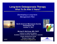 long term osteoporosis therapy