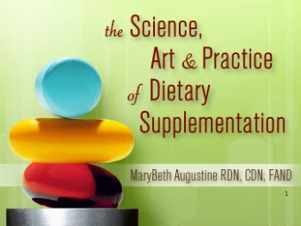 1    Disclosure    Mary  Beth  Augus/ne,  RDN,  CDN,  FAND  has