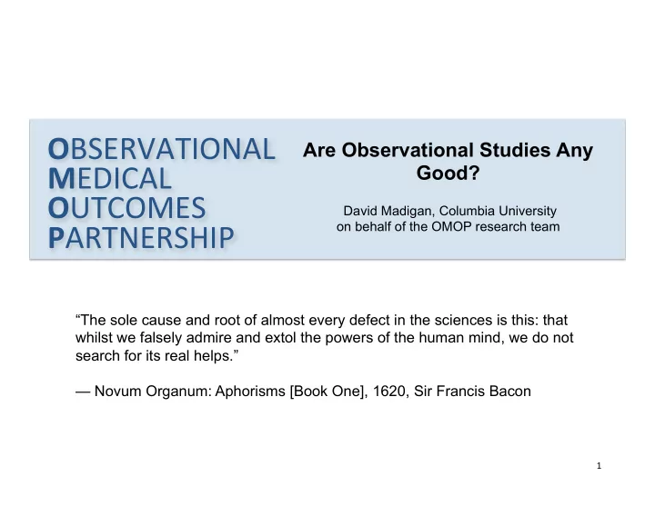 o bservational