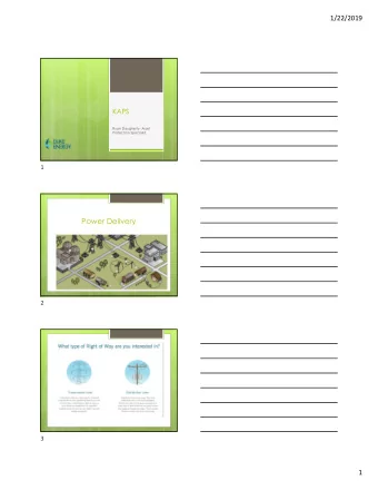 Power Delivery  2  3  1  1/22/2019  Power Delivery  4  Transmission Asset Protection  Territories -