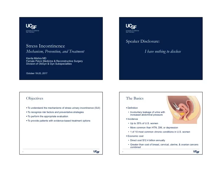 stress incontinence
