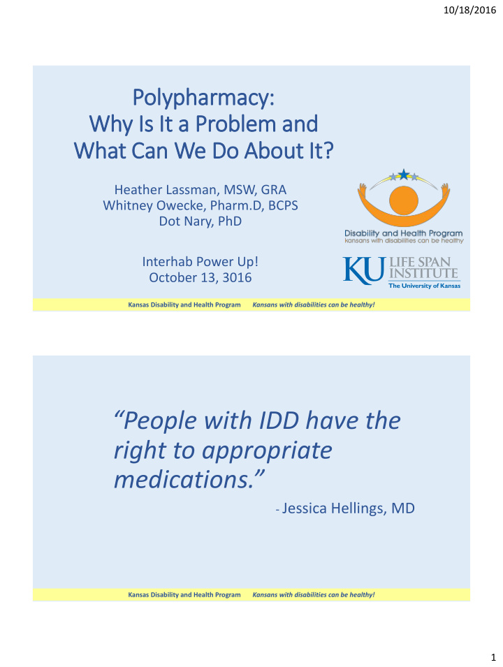 people with idd have the right to appropriate medications