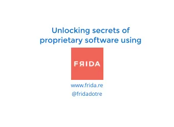 www.frida.re  @fridadotre  Debugger  Debuggee  Debugger  Debuggee  bootstrapper  Debugger  Debuggee