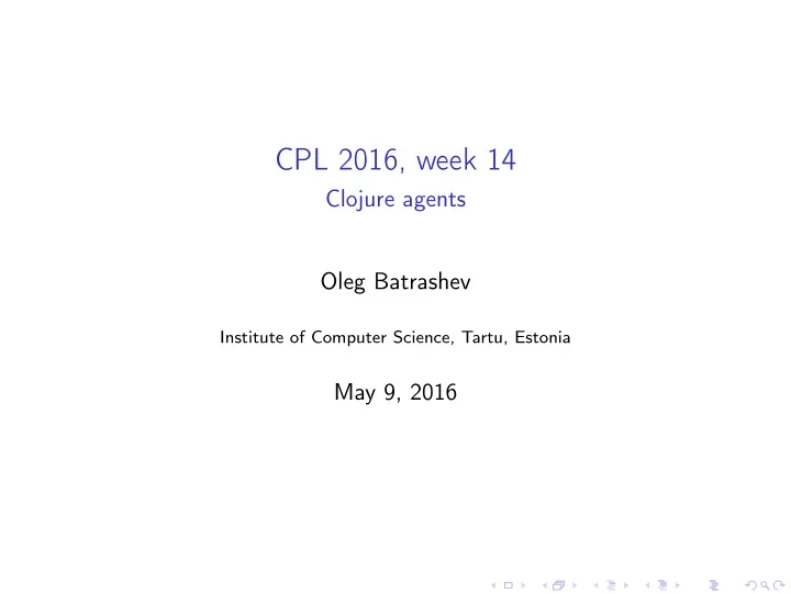 cpl 2016 week 14