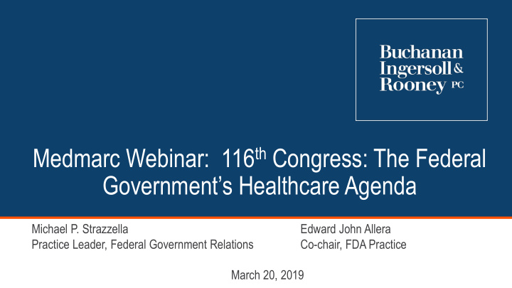 government s healthcare agenda