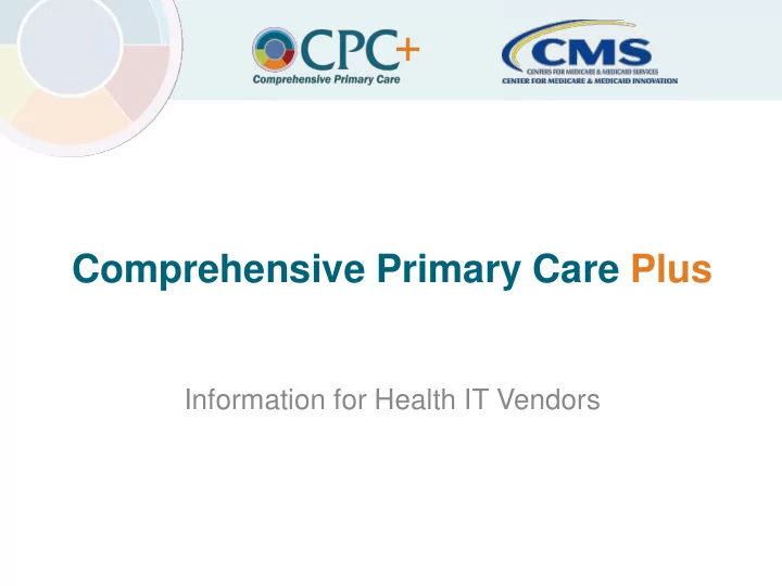 comprehensive primary care plus