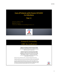 care of patients with chronic hcv hiv co infections part