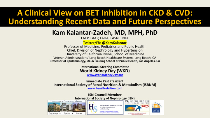 a clinical view on bet inhibition in ckd cvd