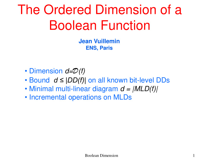 boolean function