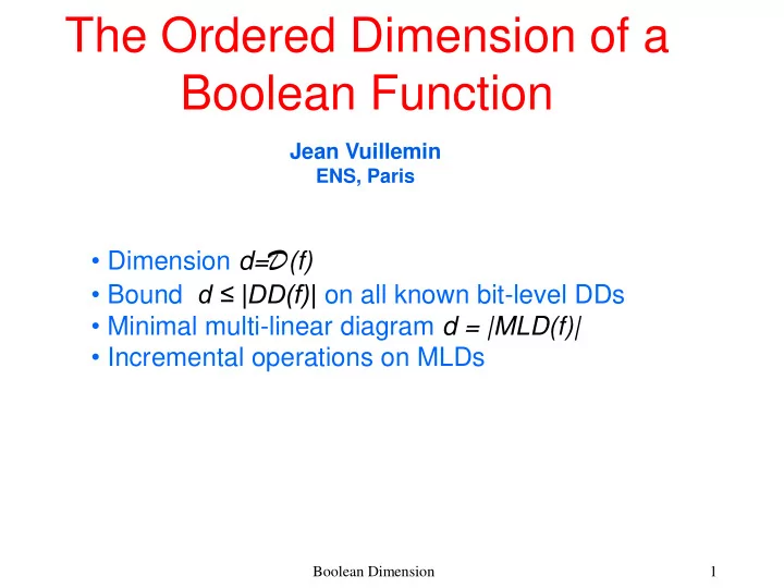 boolean function