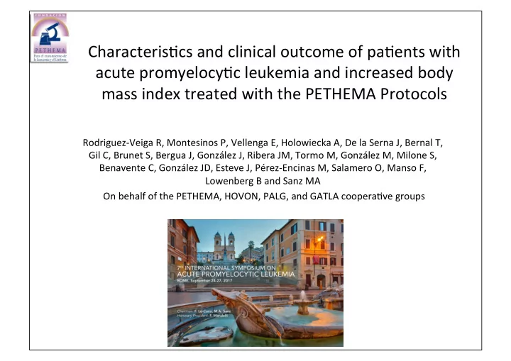 characteris cs and clinical outcome of pa ents with acute