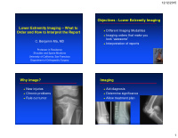 objectives lower extremity imaging lower extremity