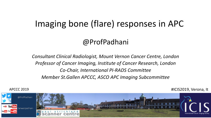 imaging bone flare responses in apc