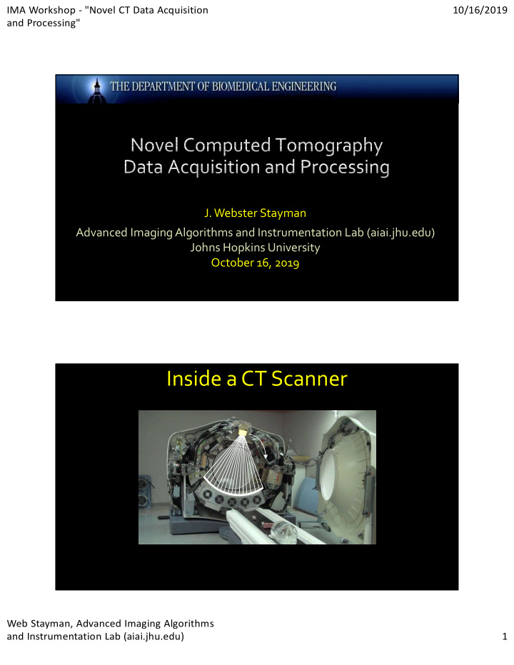 inside a ct scanner