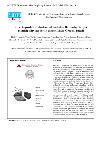 MOL2NET, Workshop on Multidisciplinary Sciences, UMN, Duluth, USA, 2018 , 4.