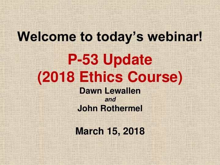 p 53 update