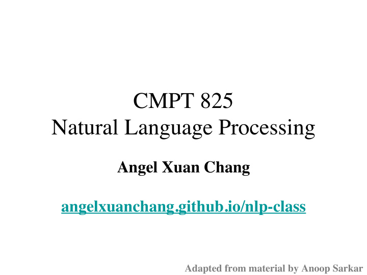 cmpt 825 natural language processing