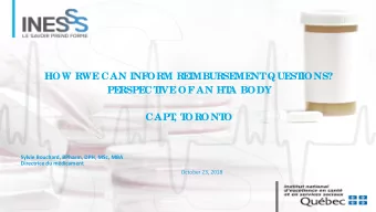 HOW RWE  CAN INF  ORM RE  IMBURSE  ME  NT  QUE  ST  IONS?  PE  RSPE  CT  IVE  OF  AN HT  A BODY