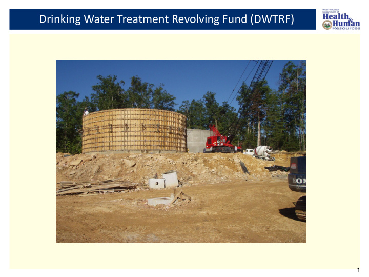 drinking water treatment revolving fund dwtrf