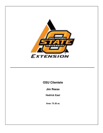 OSU Clientele  Jim Reese  Hedrick East  Area: 75.30 ac  Soil Test Points  Grower: OSU Clientele