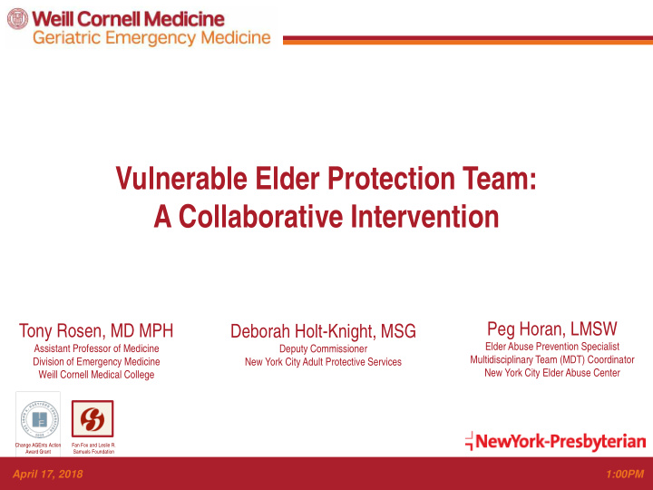 vulnerable elder protection team a collaborative