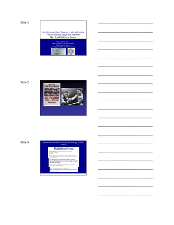 Slide 1  ___________________________________  ___________________________________  Hot Lights and