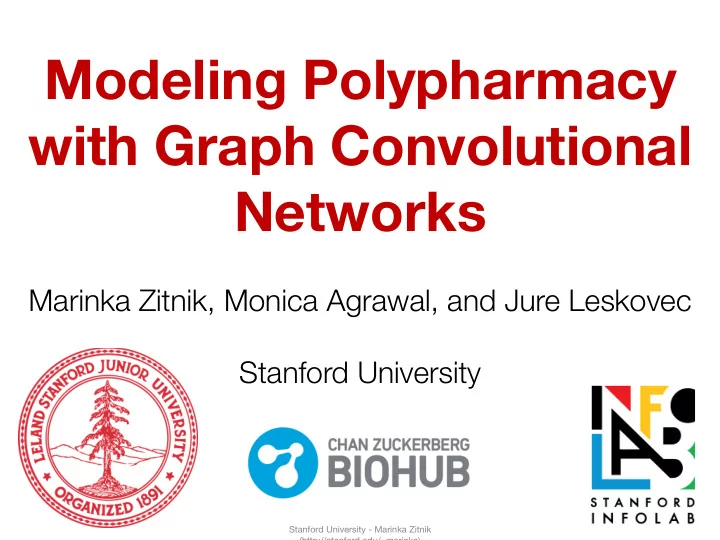 modeling polypharmacy with graph convolutional networks