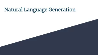 Natural Language Generation    Survey in the State of the Art of Natural  Topic Coverage