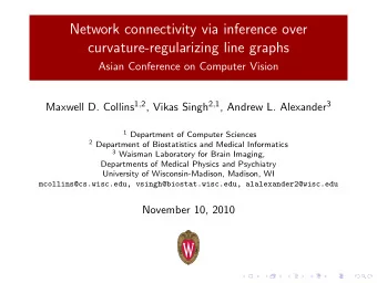 Network connectivity via inference over  curvature-regularizing line graphs  Asian Conference on