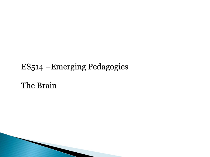 es514 emerging pedagogies