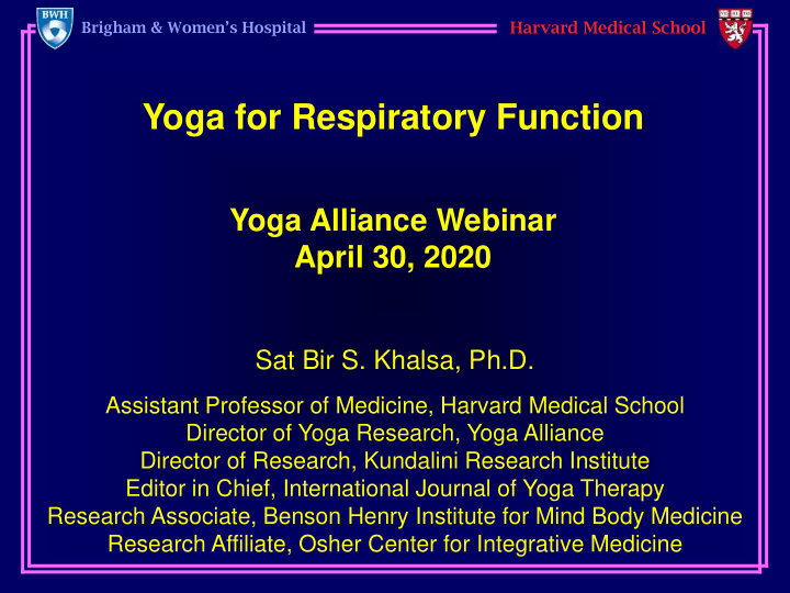 yoga for respiratory function