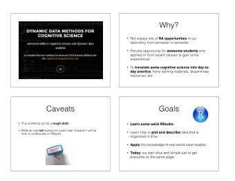 Why?  Not always lots of RA opportunities in our  laboratory from semester to semester.