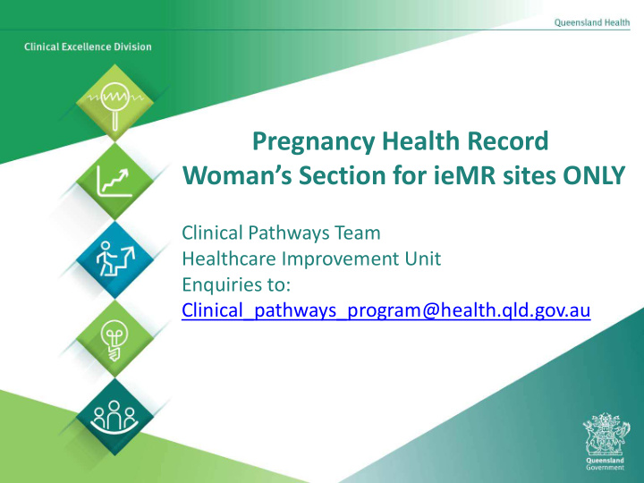 pregnancy health record woman s section for iemr sites