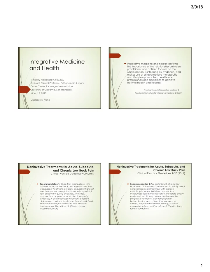 integrative medicine