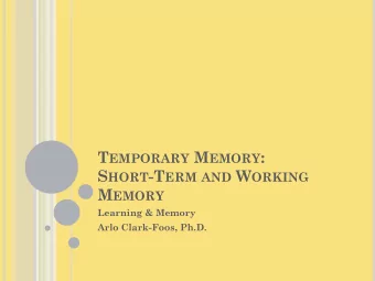 I NFORMATION P ROCESSING M ODEL &amp; T HE M ODAL M ODEL OF M EMORY  Atkinson &amp; Shiffrin (1968)