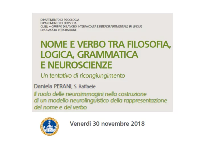 the neural correlates of verb and noun processing a pet