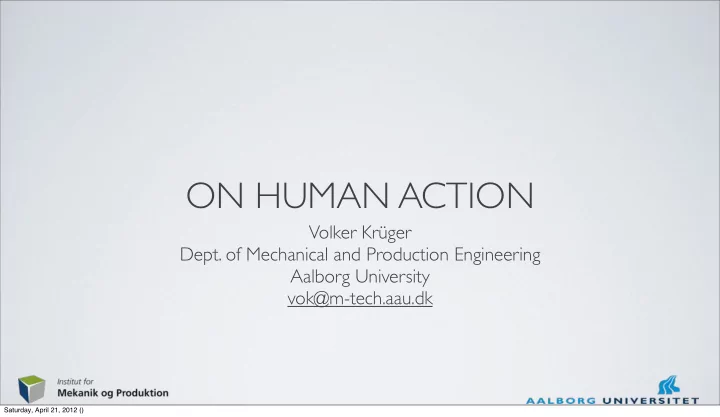 on human action