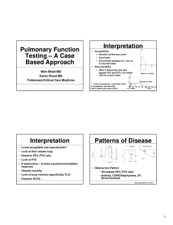 Interpretation  Pulmonary Function    Acceptability  Testing  A Case  Smooth continuous