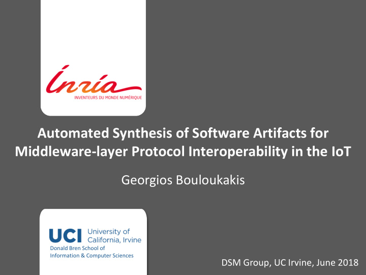 automated synthesis of software artifacts for