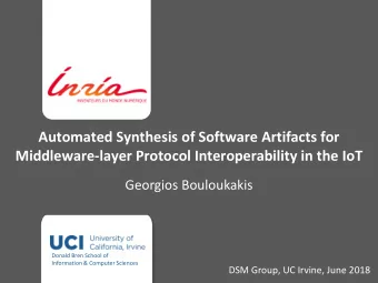 Automated Synthesis of Software Artifacts for  Middleware-layer Protocol Interoperability in the