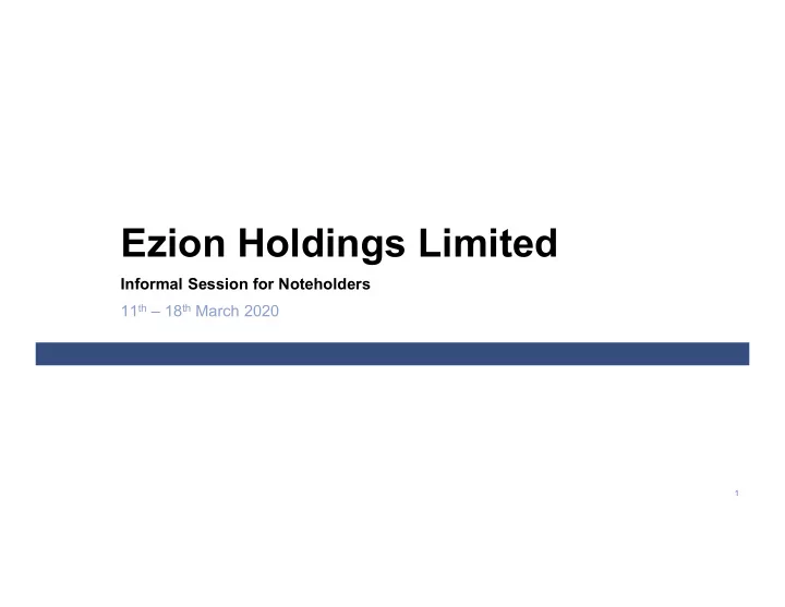 ezion holdings limited