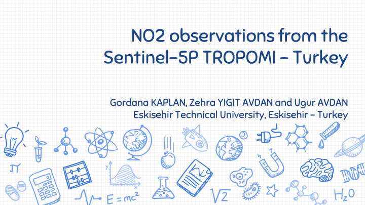 no2 observations from the sentinel 5p tropomi turkey