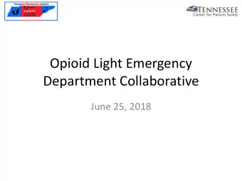 Department Collaborative  June 25, 2018  Welcome!  Agenda for today:  Welcome  Presentation
