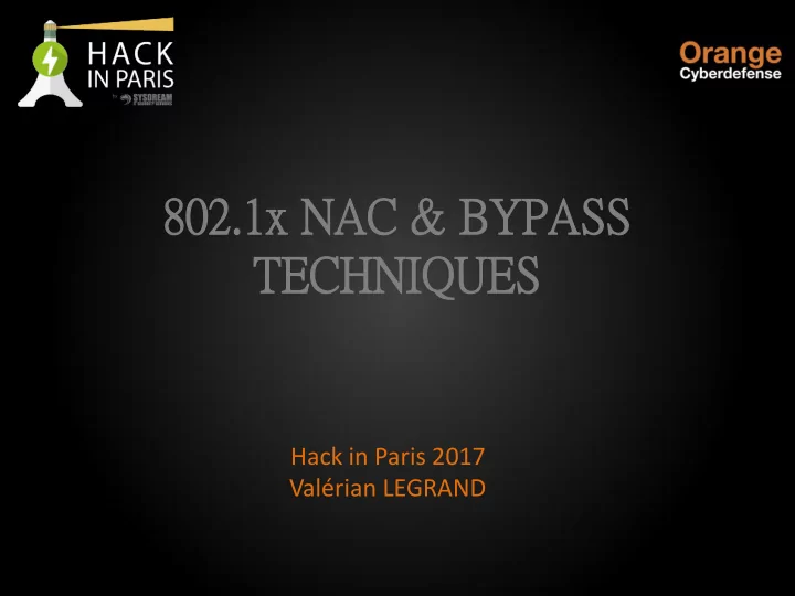 802 802 1 1x na x nac c b bypass ss