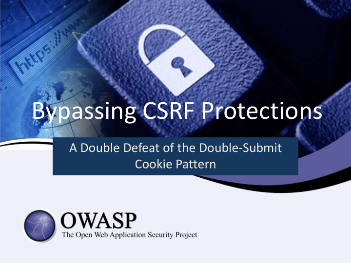 bypassing csrf protections