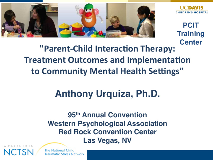 pcit training center quot parent child interac1on therapy
