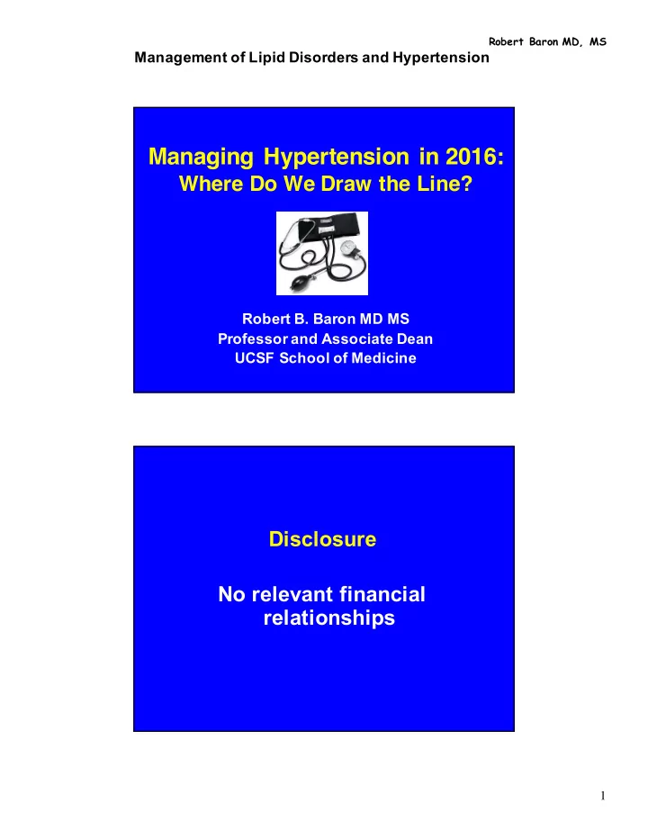 managing hypertension in 2016