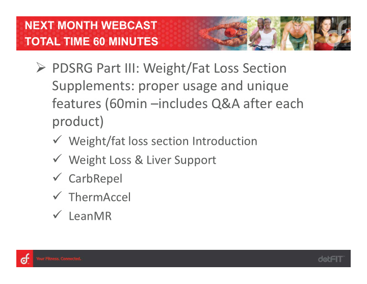 pdsrg part iii weight fat loss section supplements proper