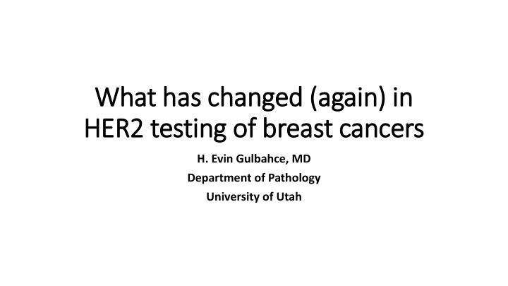 her2 testing of breast cancers