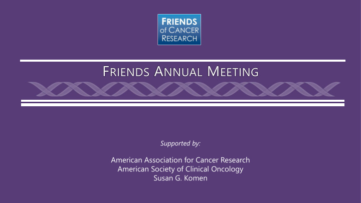 american association for cancer research